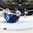 GRAND FORKS, NORTH DAKOTA - APRIL 23: USA gets the puck past Finland's Ukko-Pekka Luukkonen #1 for a first period goal during semifinal round action at the 2016 IIHF Ice Hockey U18 World Championship. (Photo by Matt Zambonin/HHOF-IIHF Images)

